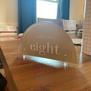 Wedding Table Numbers | Acrylic Neutral | 1-14, plus blank